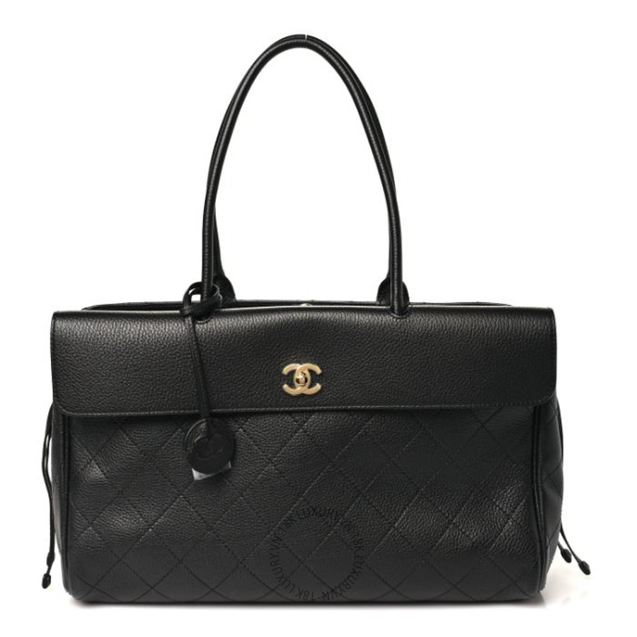 Túi Xách Chanel Grained Calfskin Stitched Urban Essentials Shopping Bag Black CVB628