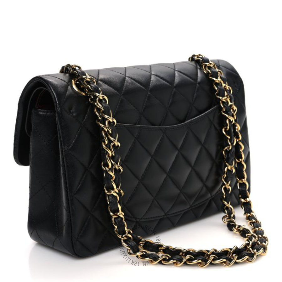 Túi xách Chanel Lambskin Quilted Small Double Flap Black FPTC657