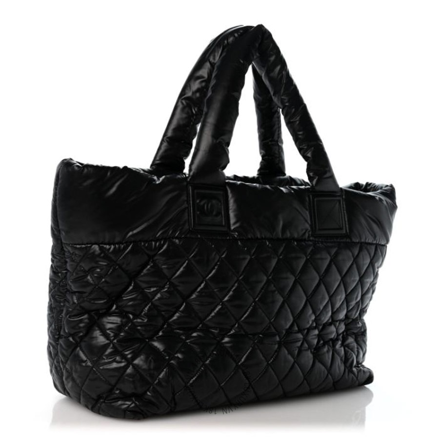 Túi xách Chanel Nylon Quilted Large Coco Cocoon Tote Black FPTC1143