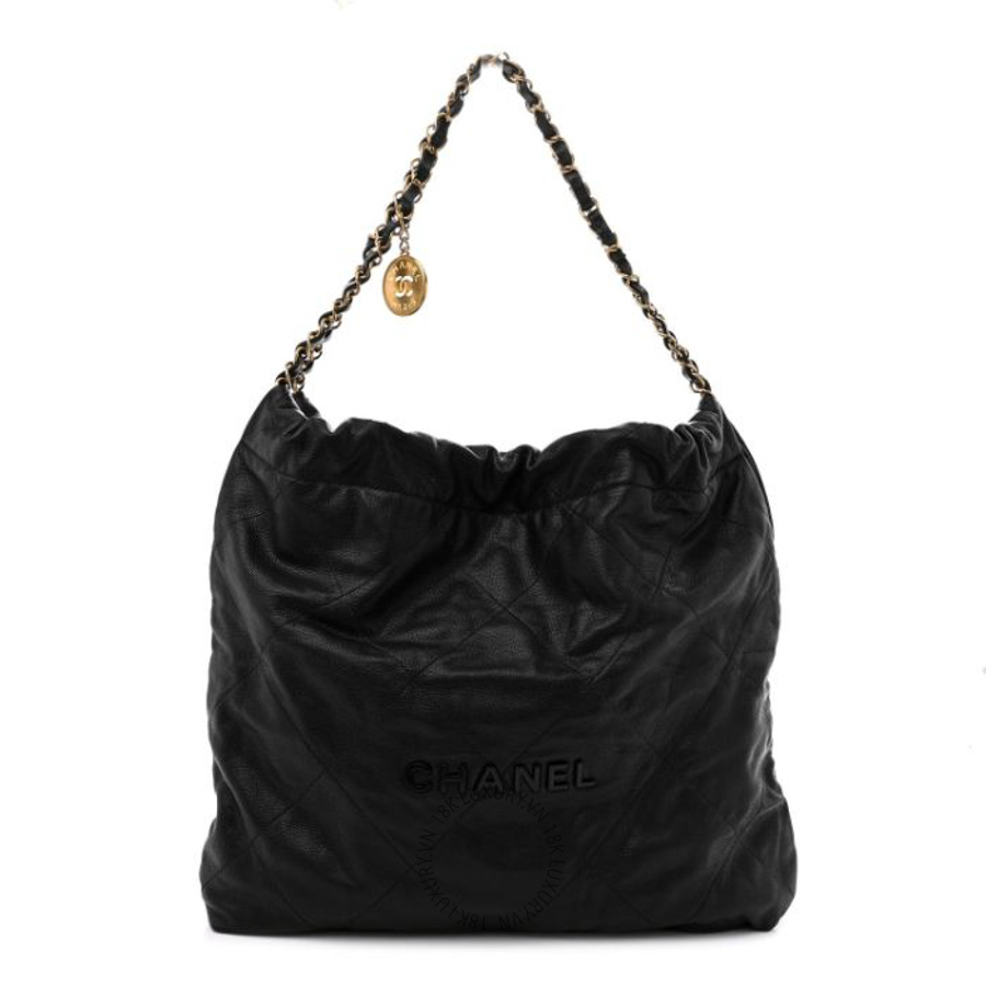 Túi Xách Chanel Shiny Caviar Quilted Monochrome Small Chanel 22 Black CVB1124
