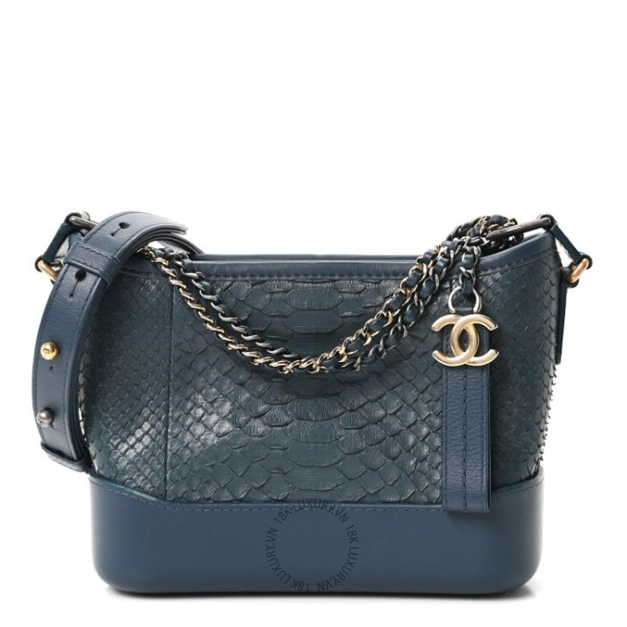 Túi Xách Chanel Snakeskin Small Gabrielle Hobo Blue CVB064
