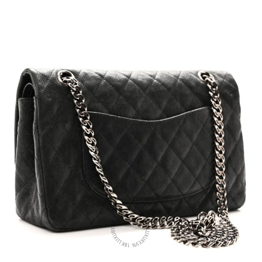Túi xách Chanel Washed Caviar Quilted 2.55 Reissue 225 Bijoux Chain Flap Black FPTC193