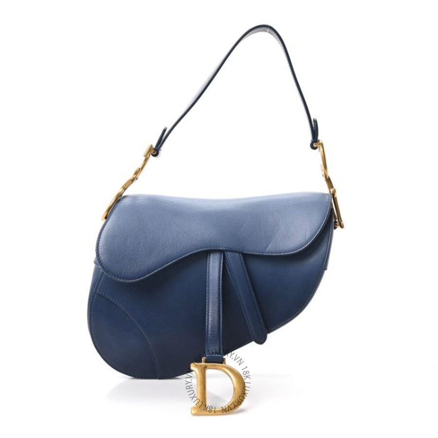 Túi xách Christian Dior Calfskin Gradient Saddle Bag Indigo Blue FPTD063