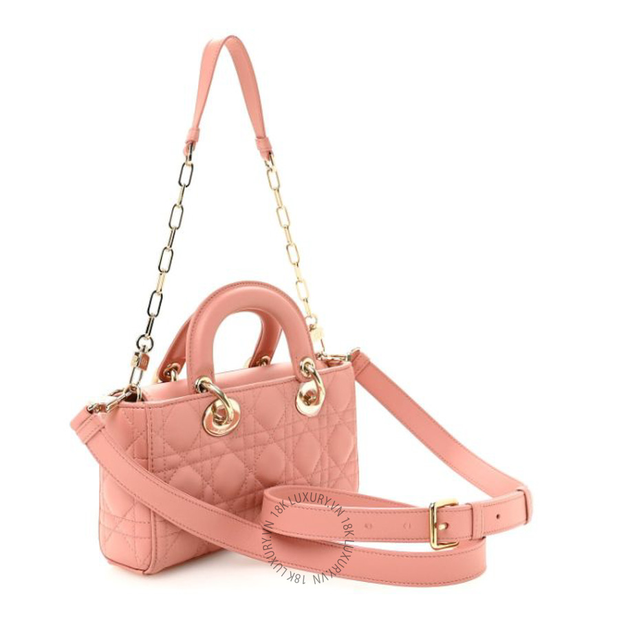 Túi xách Christian Dior Lambskin Cannage Small Lady D-Joy Light Pink FPTD171