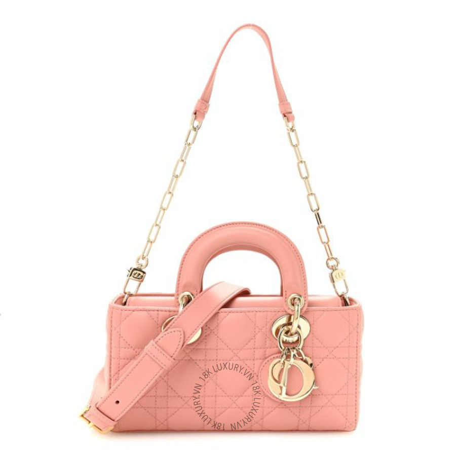 Túi xách Christian Dior Lambskin Cannage Small Lady D-Joy Light Pink FPTD171