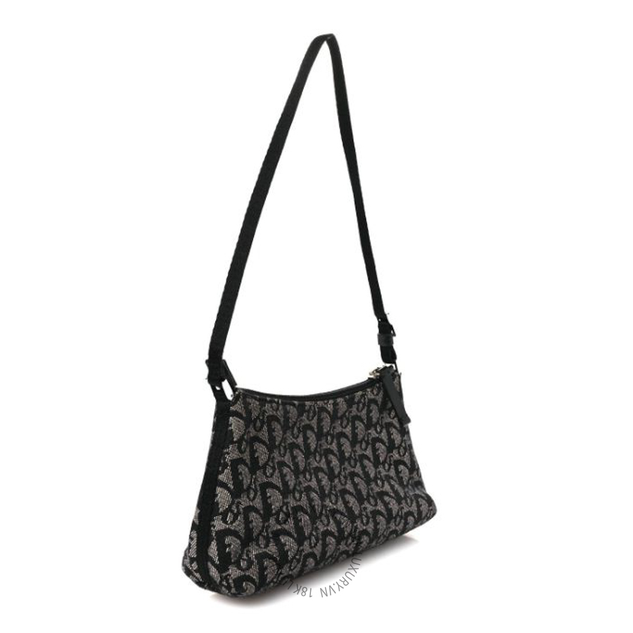 Túi xách Christian Dior Monogram Shoulder Bag Pochette Black DIO130