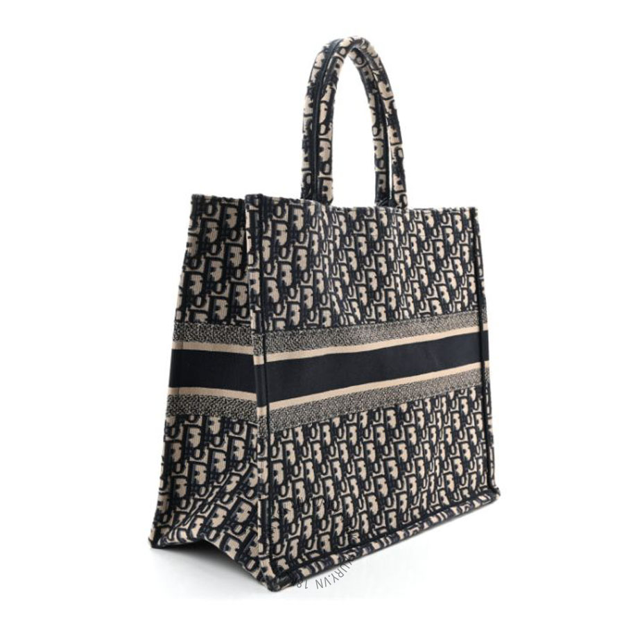 Túi xách Christian Dior Oblique Large Book Tote Blue Multicolor DIO048