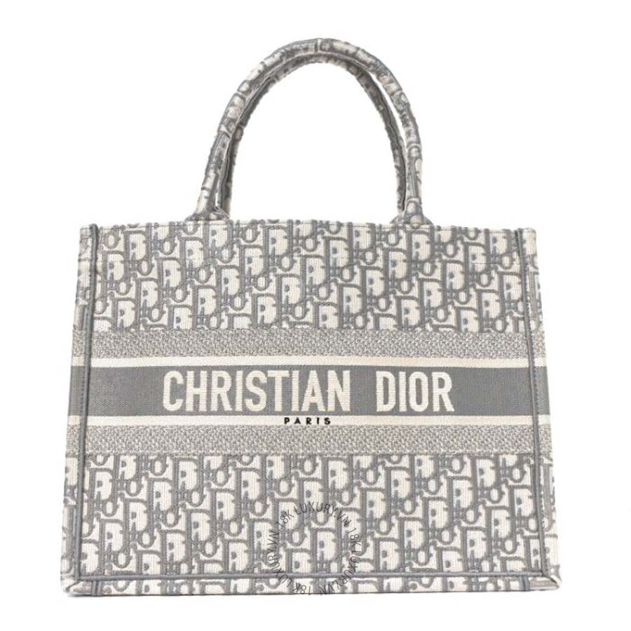 Túi xách Christian Dior Oblique Medium Book Tote Grey DIO163
