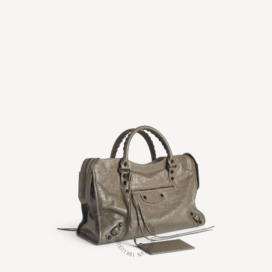 Túi Xách Đeo Chéo Balenciaga Le City Bag Medium in Army Green 8657602ACFH3258 BCA122