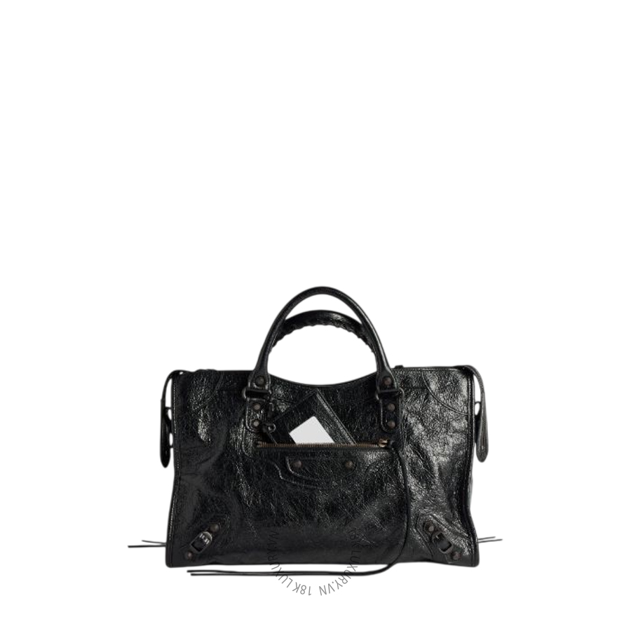 Túi Xách Đeo Chéo Balenciaga Le City Bag Medium in Black 8657602ACFH1000 BCA119