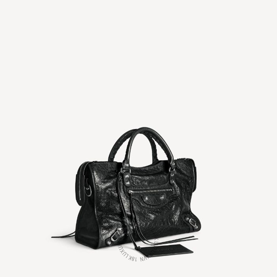 Túi Xách Đeo Chéo Balenciaga Le City Bag Medium in Black 8657602ACLR1000 BCA121
