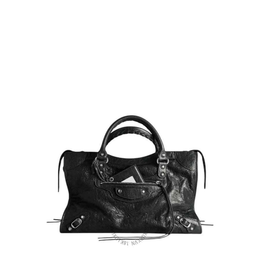 Túi Xách Đeo Chéo Balenciaga Le City Bag Medium in Black 8657602ACLR1000 BCA121