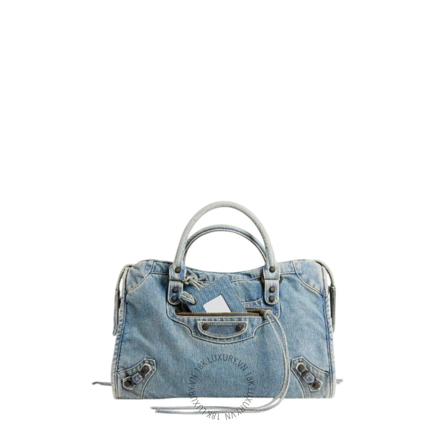 Túi Xách Đeo Chéo Balenciaga Le City Bag Medium in Blue 8657602ACPY4727 BCA125