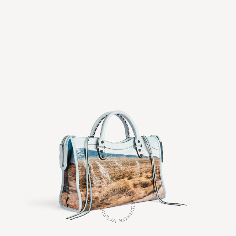 Túi Xách Đeo Chéo Balenciaga Le City Bag Medium in Blue 8657602ACUU4665 BCA127 16 Túi Xách Đeo Chéo Balenciaga Le City Bag Medium in Blue 8657602ACUU4665 BCA127