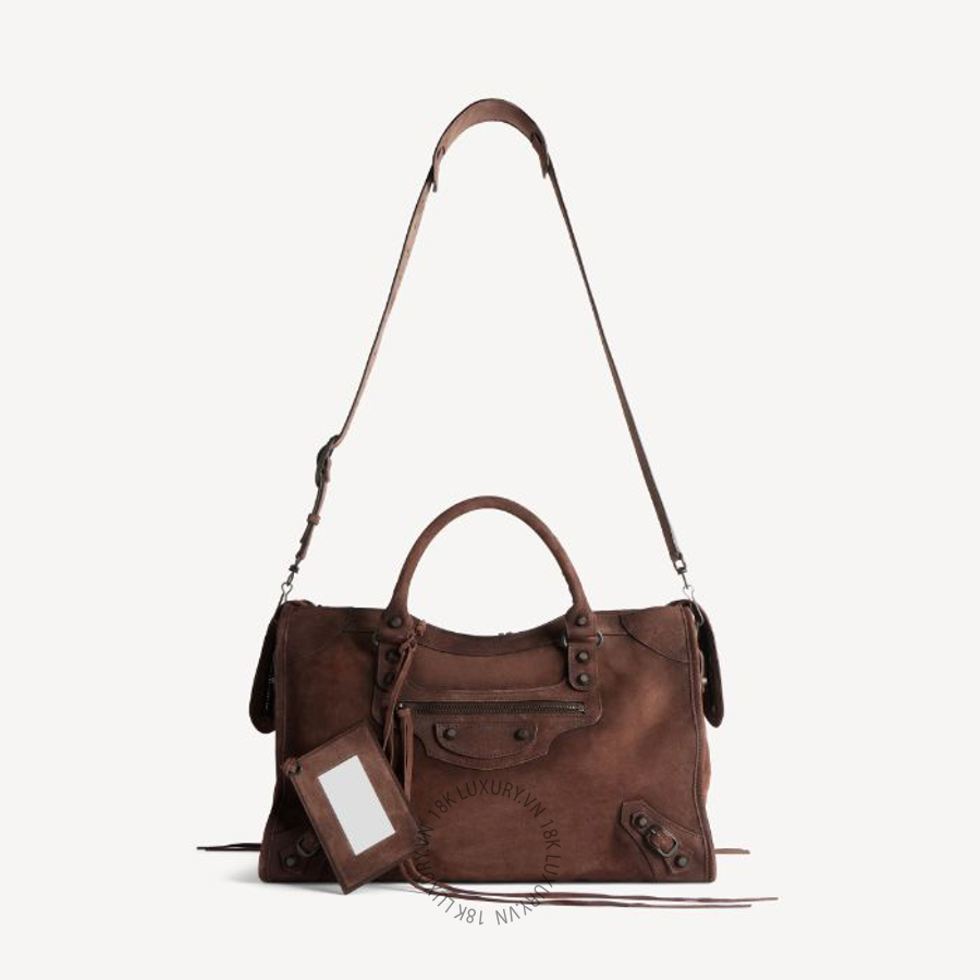 Túi Xách Đeo Chéo Balenciaga Le City Bag Medium in Light Espresso 8657602ACNH2308 BCA123 17 Túi Xách Đeo Chéo Balenciaga Le City Bag Medium in Light Espresso 8657602ACNH2308 BCA123