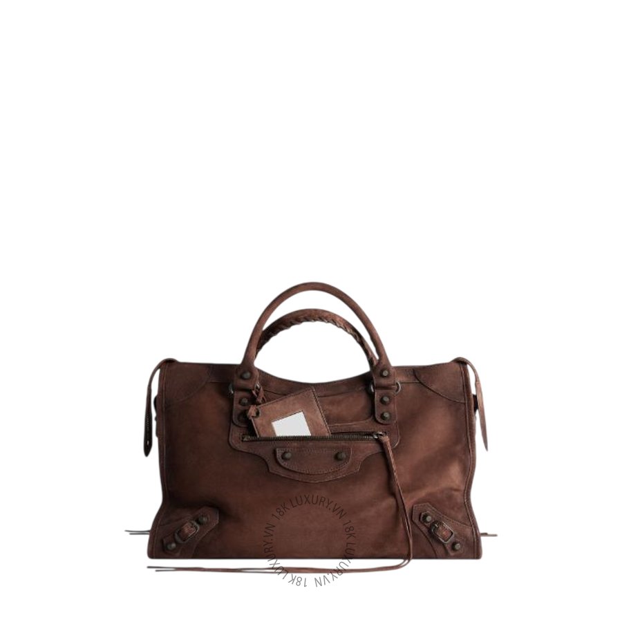 Túi Xách Đeo Chéo Balenciaga Le City Bag Medium in Light Espresso 8657602ACNH2308 BCA123
