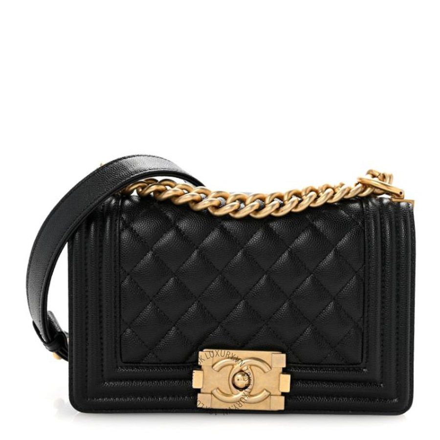 Túi Xách Đeo Chéo Chanel Caviar Quilted Small Boy Flap Black CVB045
