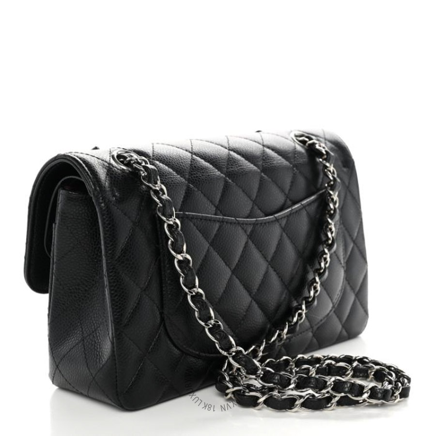 Túi xách đeo chéo Chanel Caviar Quilted Small Double Flap Black FPTC486