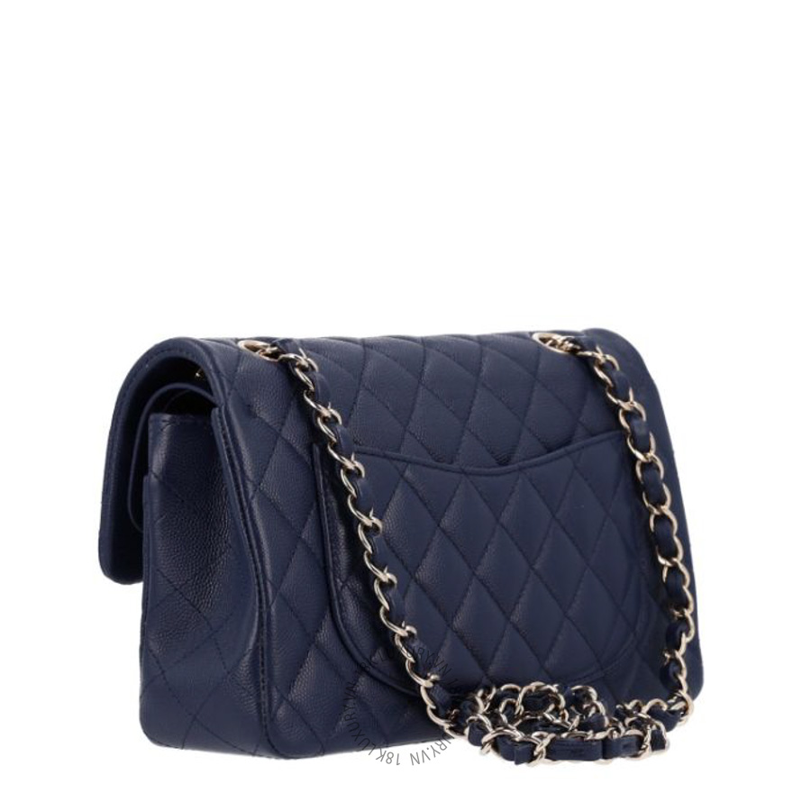 Túi Xách Đeo Chéo Chanel Caviar Quilted Small Double Flap Navy CVB420