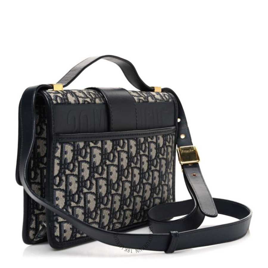 Túi Xách Đeo Chéo Christian Dior Oblique 30 Montaigne Flap Bag Blue SPSS053