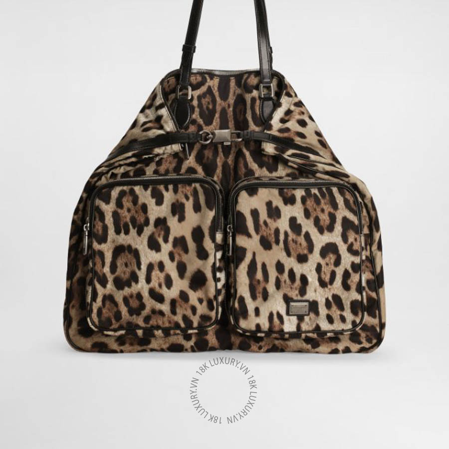 Túi xách đeo chéo Dolce Gabbana Leopard-print nylon bag BM2117AU410HY13M NTDL170