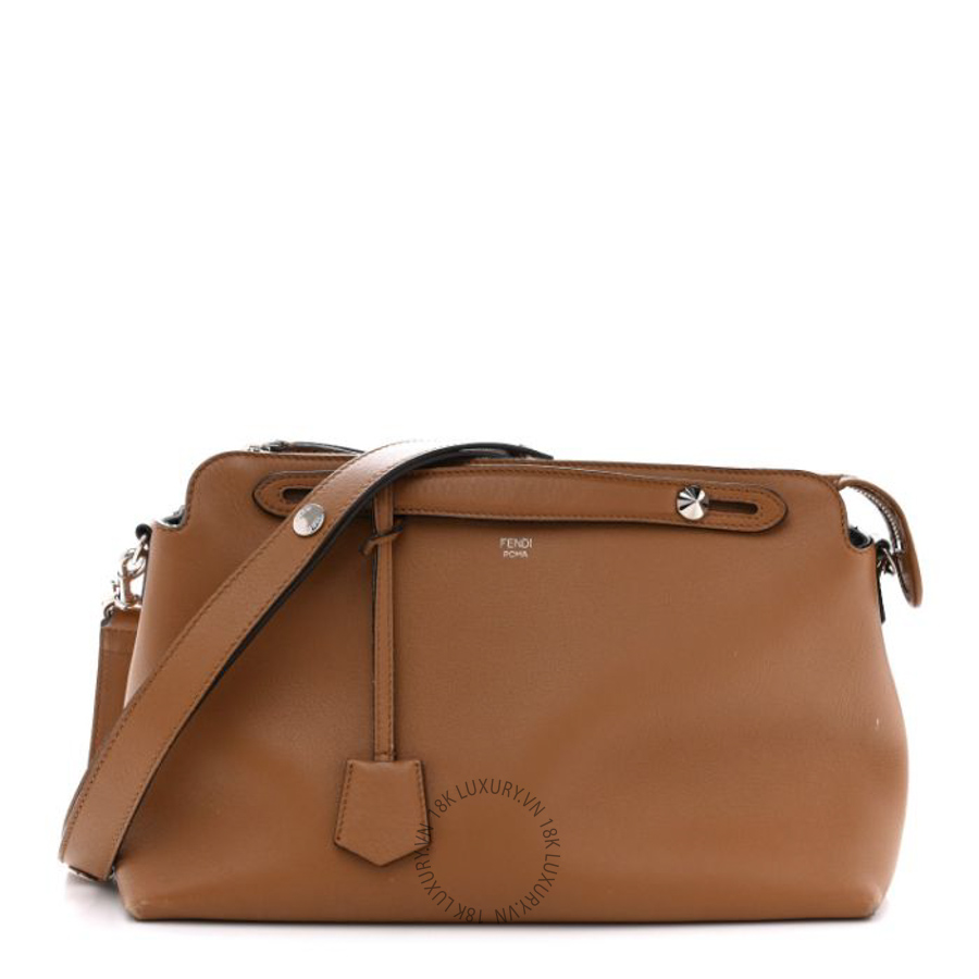 Túi xách đeo chéo Fendi Vitello Dolce Large By The Way Boston Bag Orzo TFD540