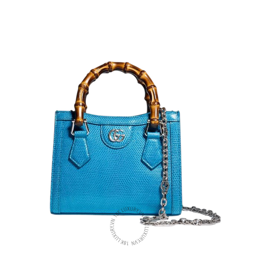 Túi Xách Đeo Chéo Gucci Diana lizard small tote bag 675800 EABL7 4641 GFD337