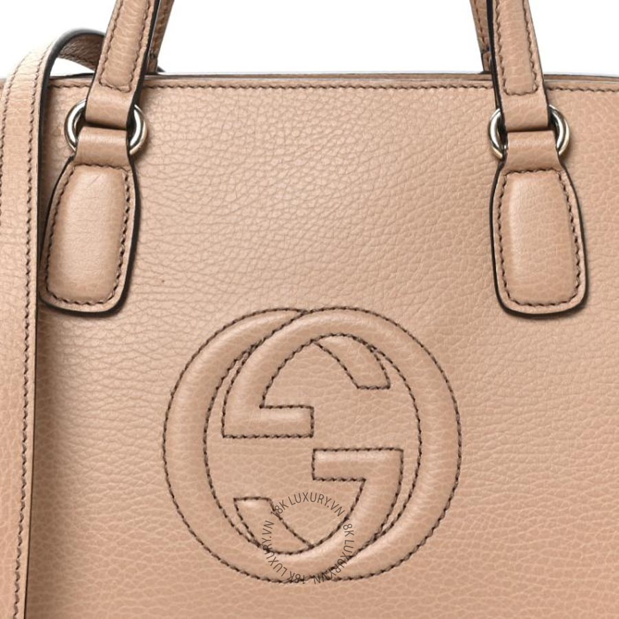 Túi Xách Đeo Chéo Gucci Dollar Calfskin Medium Soho Top Handle Satchel Camelia GDCB282 18 Túi Xách Đeo Chéo Gucci Dollar Calfskin Medium Soho Top Handle Satchel Camelia GDCB282