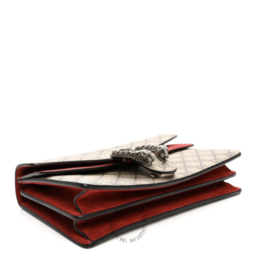 Túi Xách Đeo Chéo Gucci GG Supreme Monogram Small Dionysus Shoulder Bag Red GDCB621 14 Túi Xách Đeo Chéo Gucci GG Supreme Monogram Small Dionysus Shoulder Bag Red GDCB621