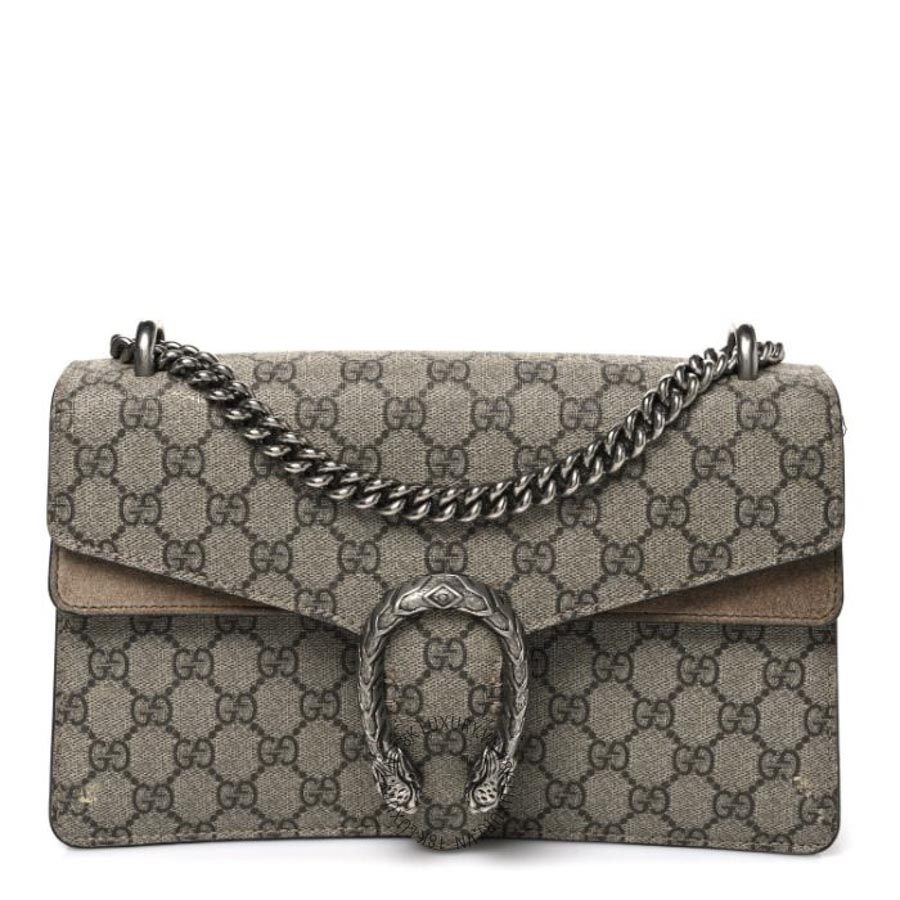 Túi Xách Đeo Chéo Gucci GG Supreme Monogram Small Dionysus Shoulder Bag Taupe GDCB447