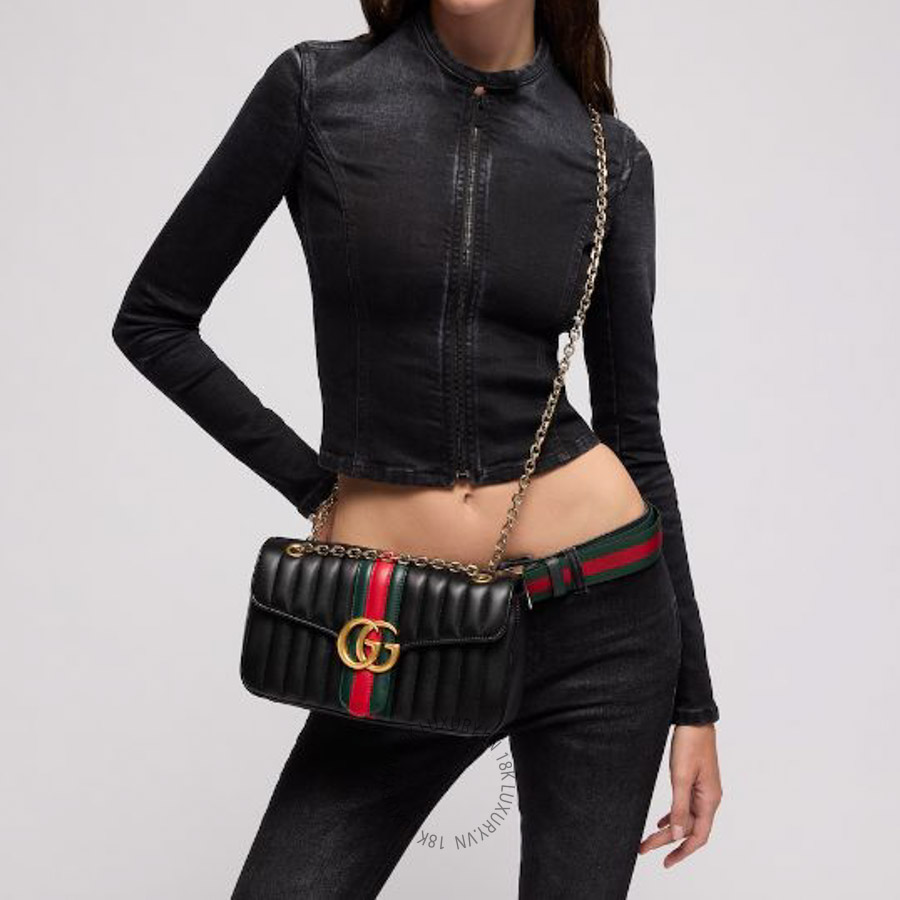 Túi Xách Đeo Chéo Gucci Jetset GG Marmont medium shoulder bag A005XW AAG8N 1068 GFD005