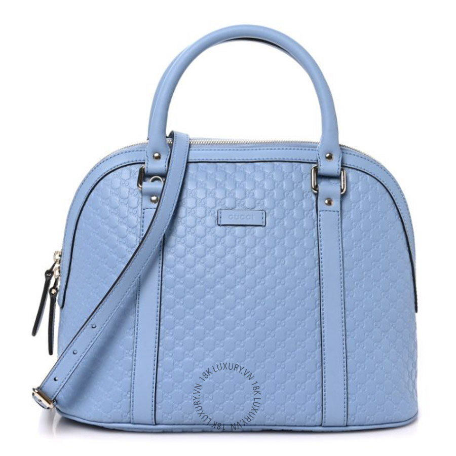 Túi Xách Đeo Chéo Gucci Microguccissima Medium Dome Bag Mineral Blue GDCB335