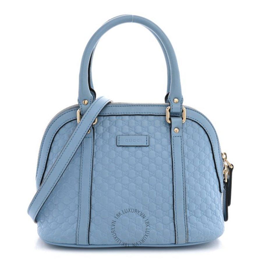 Túi xách đeo chéo Gucci Microguccissima Mini Dome Bag Mineral Blue GGC552