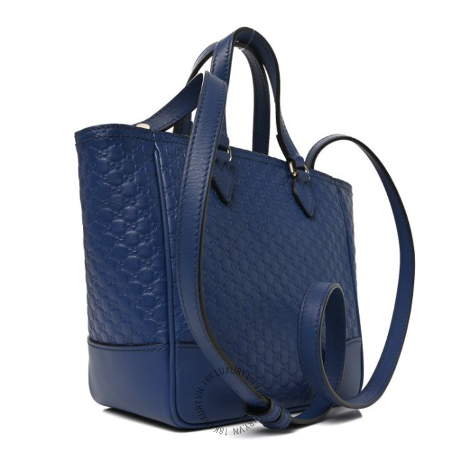 Túi Xách Đeo Chéo Gucci Microguccissima Small Bree Tote Caspian GDCB075