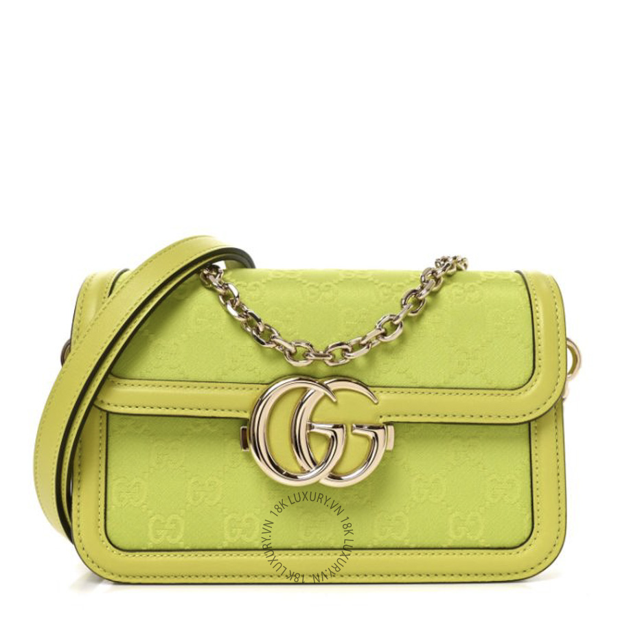 Túi Xách Đeo Chéo Gucci Monogram Go Small Shoulder Bag Firefly GDCB334
