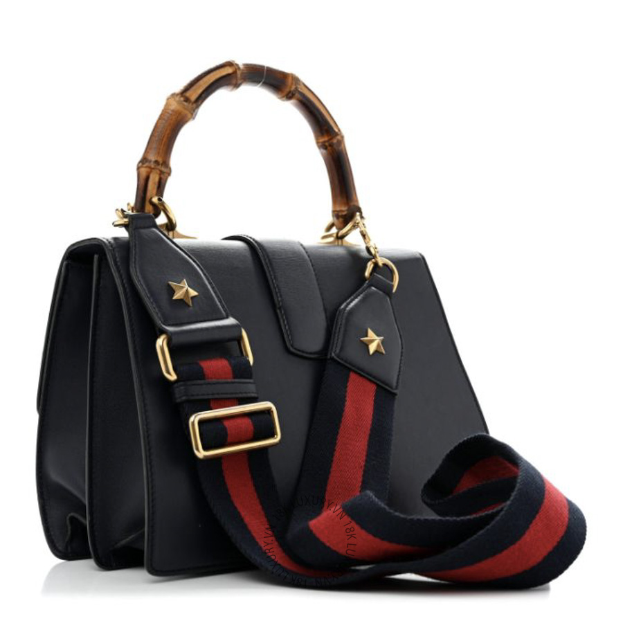Túi Xách Đeo Chéo Gucci Moon Calfskin Bamboo Web Medium Dionysus Top Handle Bag Blue Emerald Hibiscus Red GDCB329