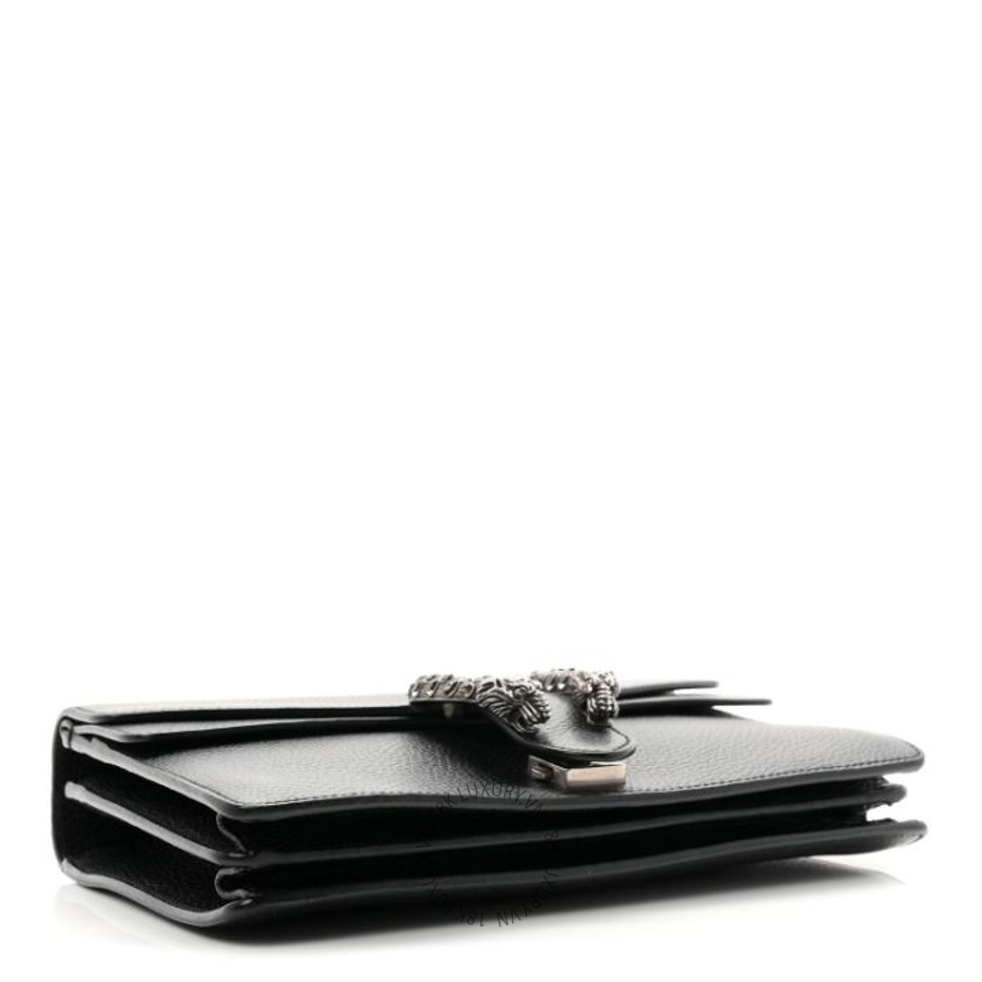 Túi xách đeo chéo Gucci Pebbled Calfskin Small Dionysus Shoulder Bag Black GGC288 8 Túi xách đeo chéo Gucci Pebbled Calfskin Small Dionysus Shoulder Bag Black GGC288