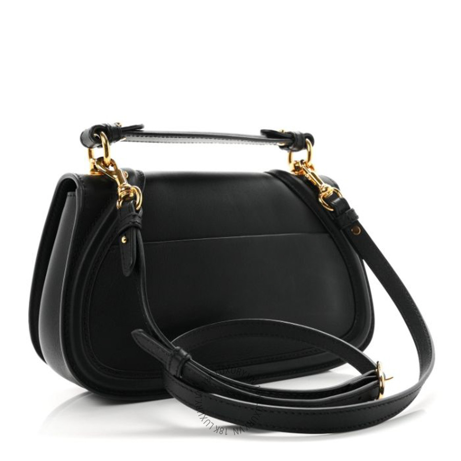Túi xách đeo chéo Gucci Roxy Calfskin Medium Blondie Top Handle Bag Black GGC286