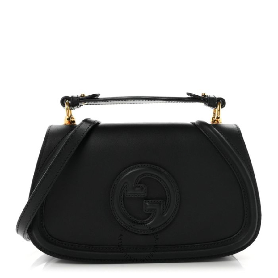 Túi xách đeo chéo Gucci Roxy Calfskin Medium Blondie Top Handle Bag Black GGC286