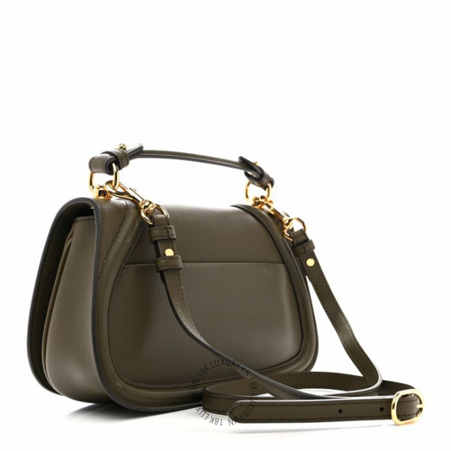 Túi xách đeo chéo Gucci Roxy Calfskin Medium Blondie Top Handle Bag Forest Green NFPG731