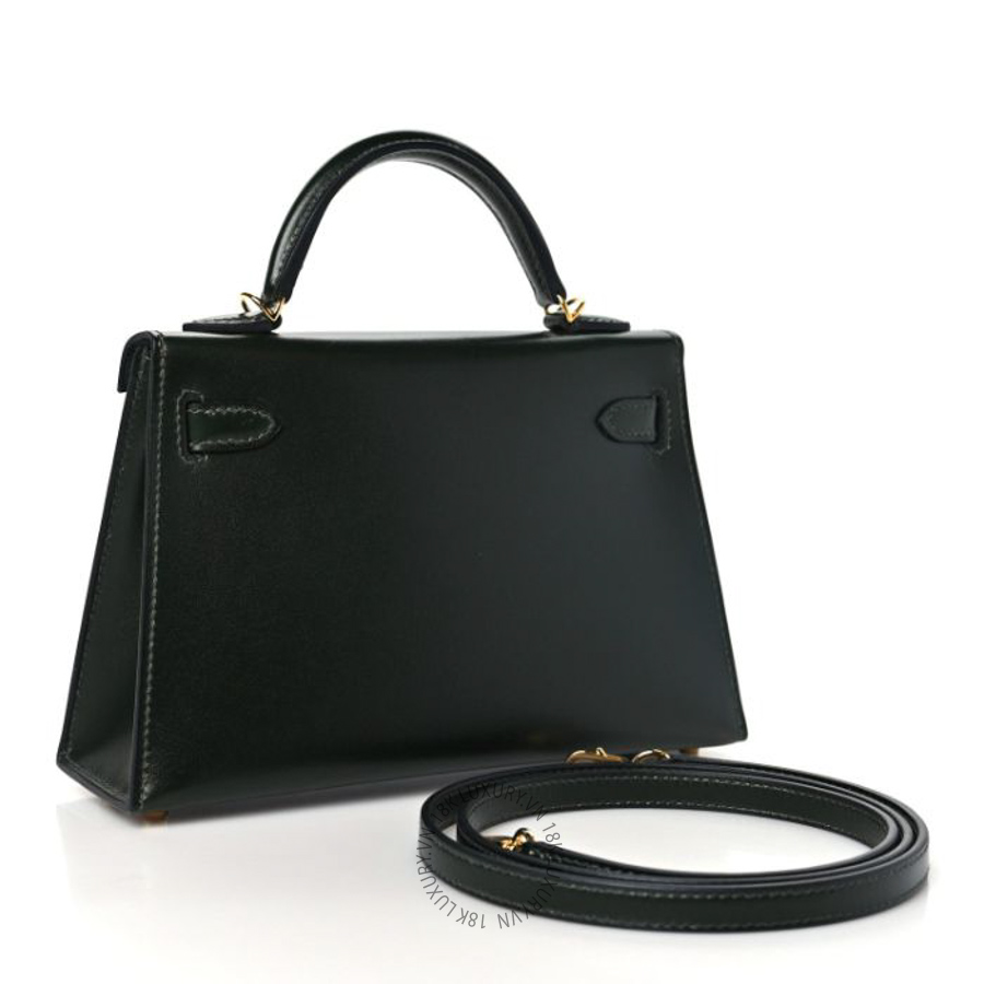 Túi xách đeo chéo Hermes Box Mini Kelly Sellier 20 Vert Fonce FPTH243