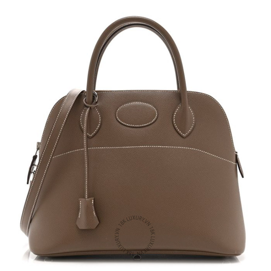 Túi xách đeo chéo Hermes Epsom Bolide 31 Etoupe HMT203