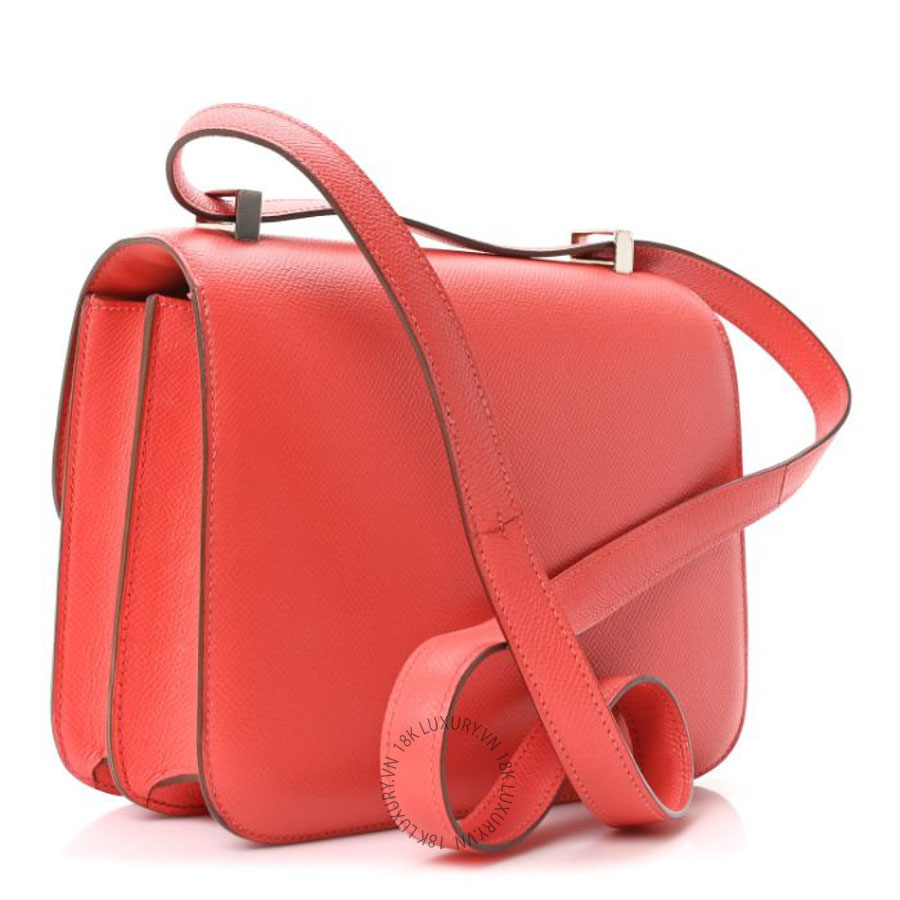Túi xách đeo chéo Hermes Epsom Constance 24 Rose Jaipur HMT271