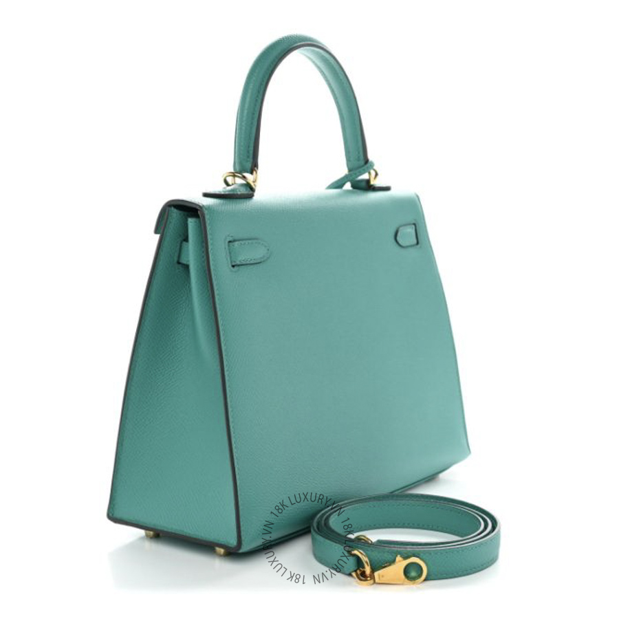 Túi Xách Đeo Chéo Hermes Epsom Kelly Sellier 25 Vert Verone TMH328