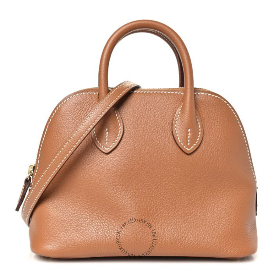 Túi Xách Đeo Chéo Hermes Evercolor Mini 1923 Bolide Gold TMH036