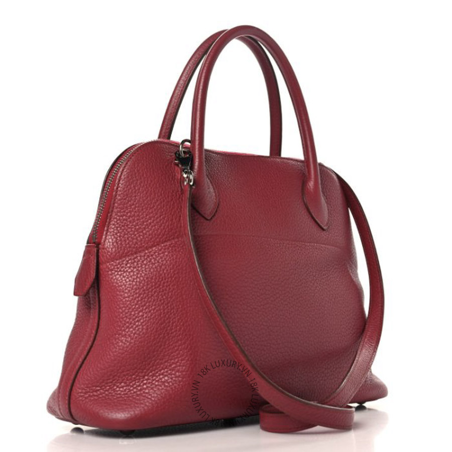 Túi Xách Đeo Chéo Hermes Taurillon Clemence Bolide 31 Bois De Rose TMH104