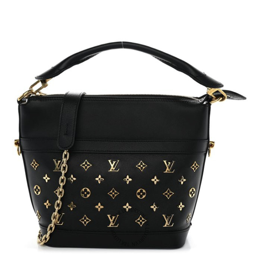 Túi Xách Đeo Chéo Louis Vuitton Calfskin Monogram Cruiser PM Black MNGR182