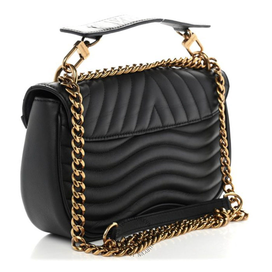 Túi Xách Đeo Chéo Louis Vuitton Calfskin New Wave Chain MM Black NSBD846