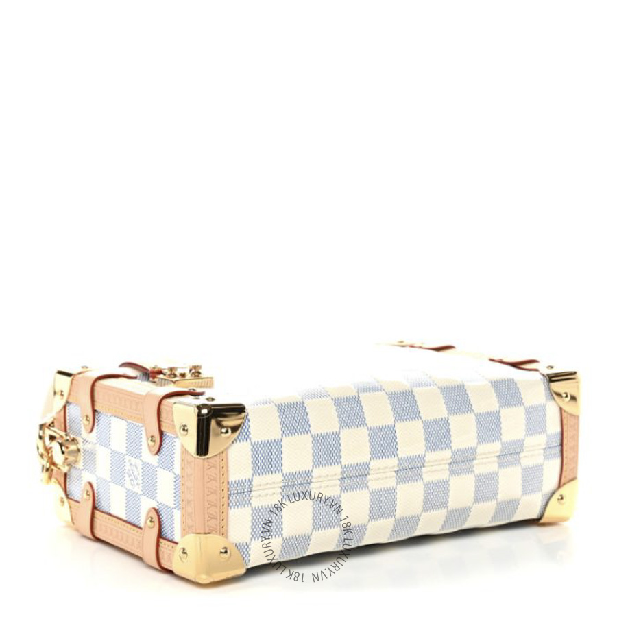 Túi Xách Đeo Chéo Louis Vuitton Damier Vernis Side Trunk MM Celeste Blue MNGR500 18 Túi Xách Đeo Chéo Louis Vuitton Damier Vernis Side Trunk MM Celeste Blue MNGR500