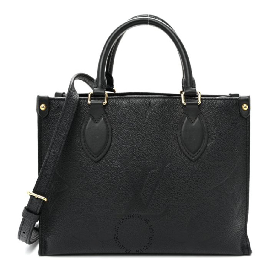 Túi Xách Đeo Chéo Louis Vuitton Empreinte Monogram Giant Onthego PM Black NSBD173
